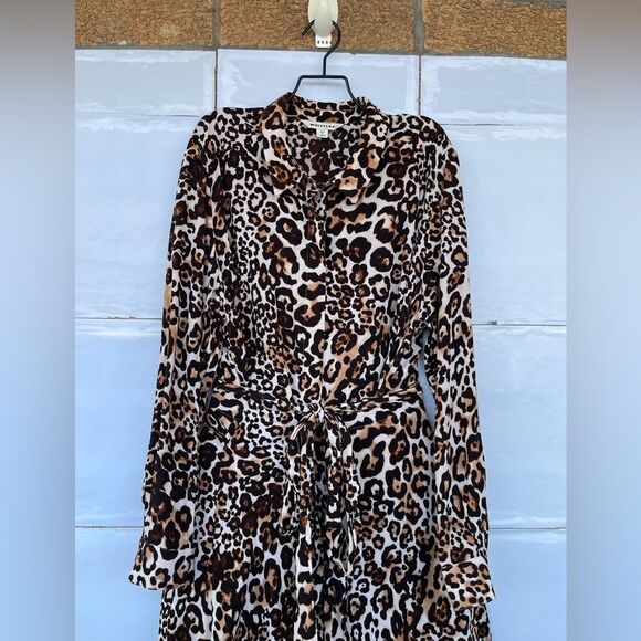 WHISTLE ANIMAL PRINT ESME DRESS SIZE 10 - Picture 6 of 17